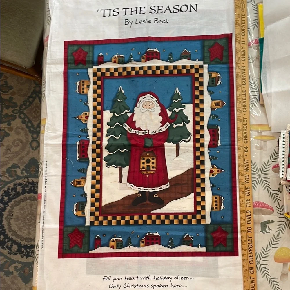 Vintage sew your own wall hanging with Santa Design